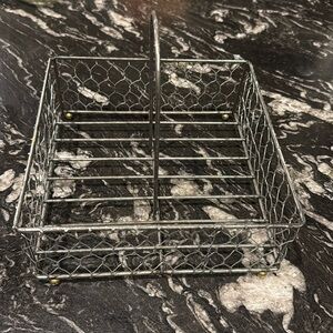 Farmhouse napkin/utensil carrier